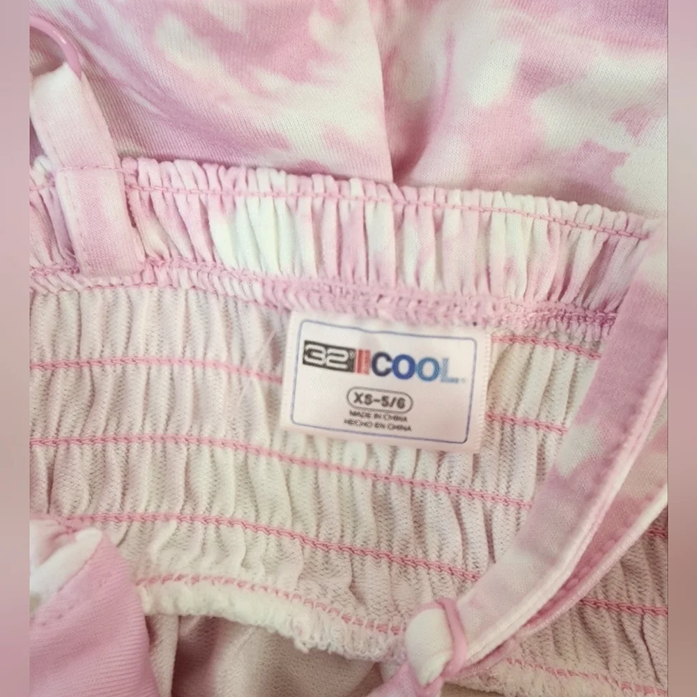 Pink Tie-Dye Kids Dress